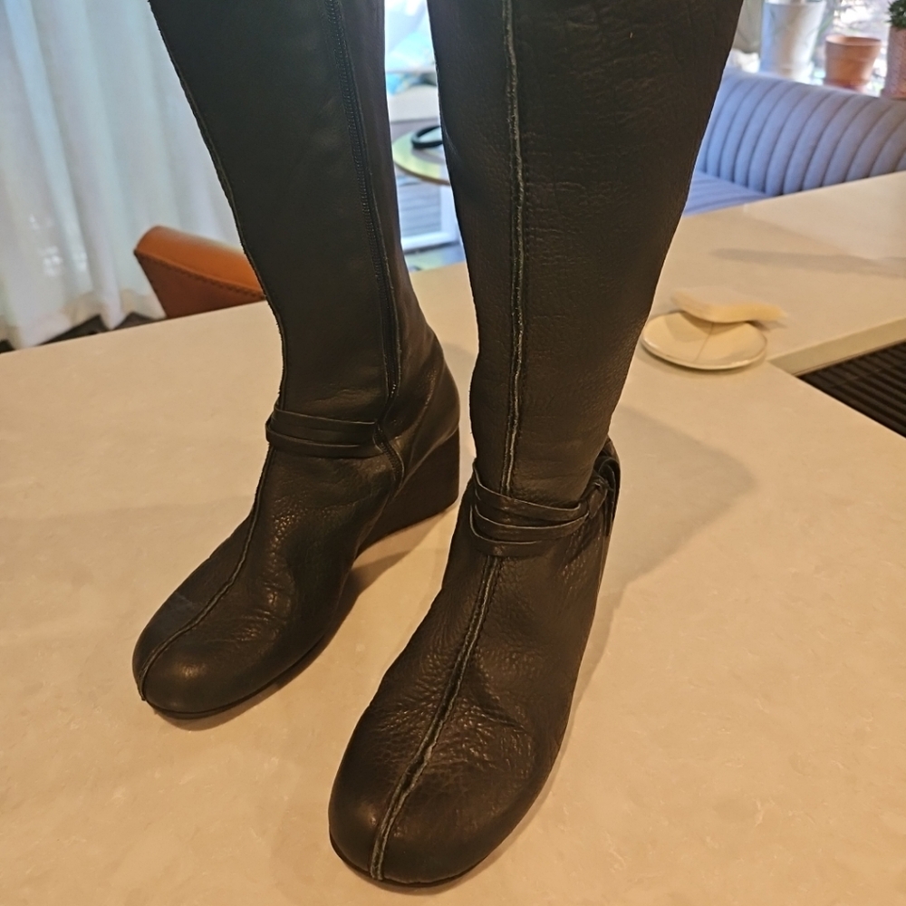 Gentle Souls Black Heeled Boots